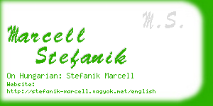 marcell stefanik business card